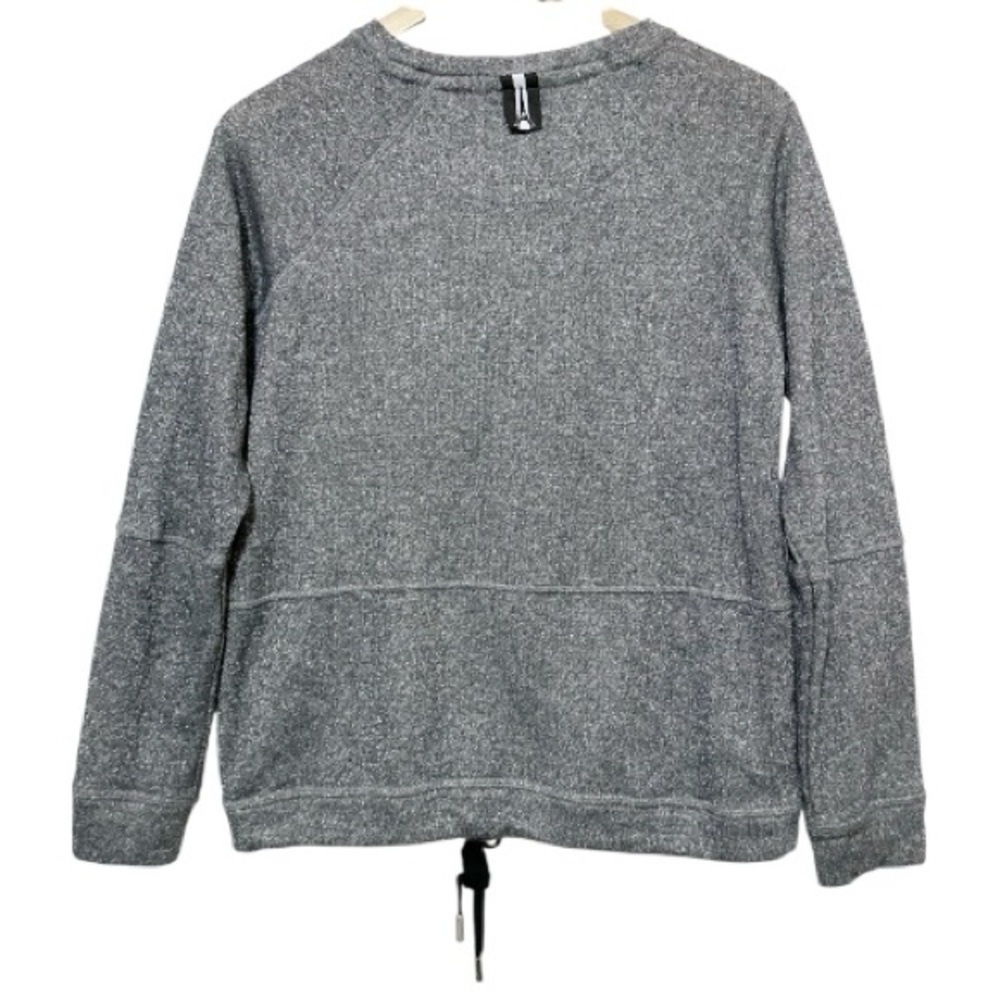 Karl Lagerfeld Textured Gray Top - Picture 5 of 7